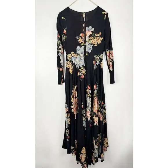 Free People SMALL First Kiss Black Garden Print - Picture 6 of 6